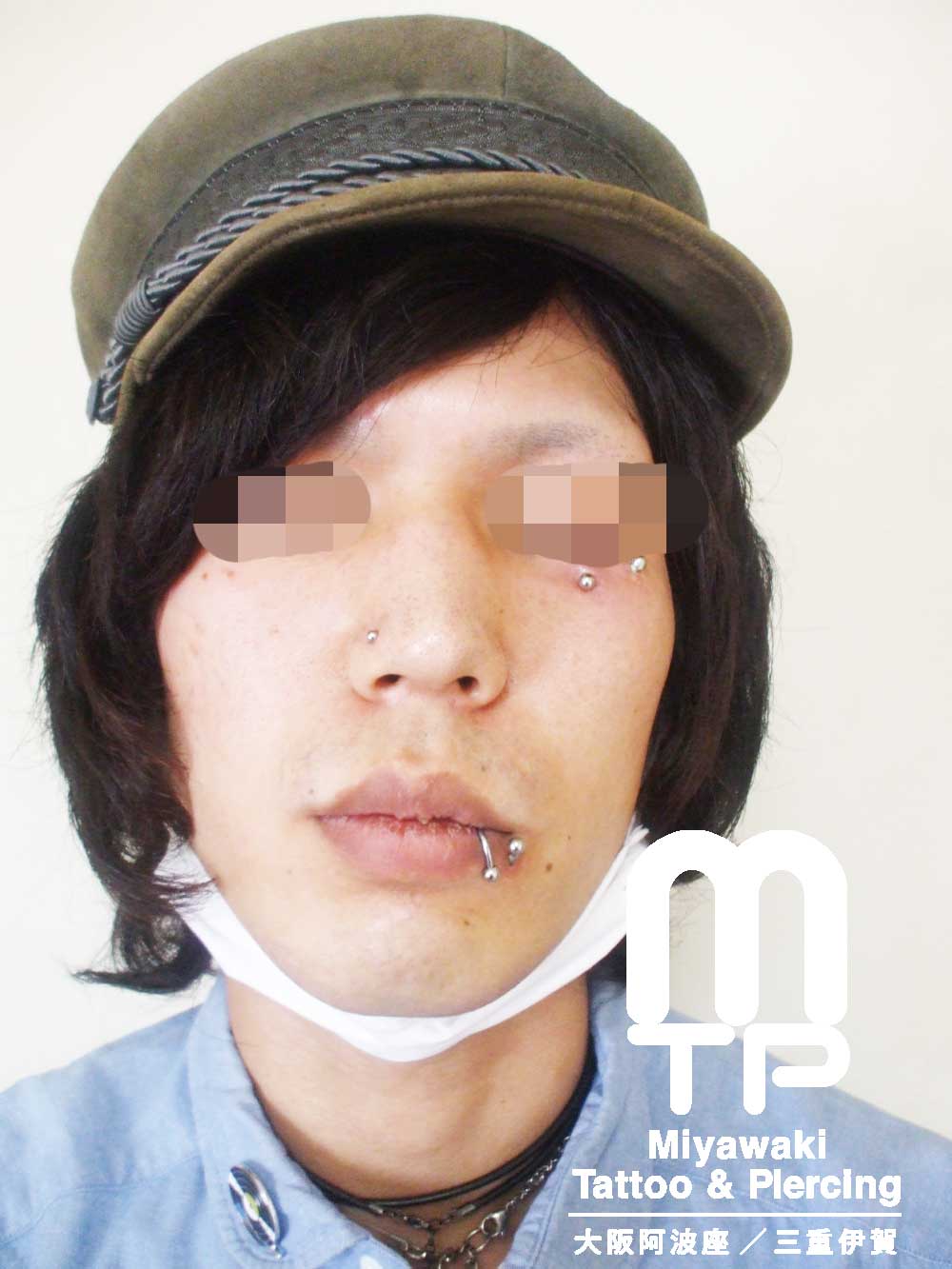 部位及び名称　左目下アンチアイブロー、左リップピアス