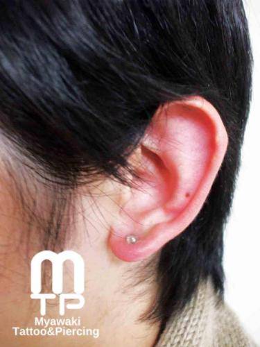 ピアスの部位及び名称：イヤーロブ