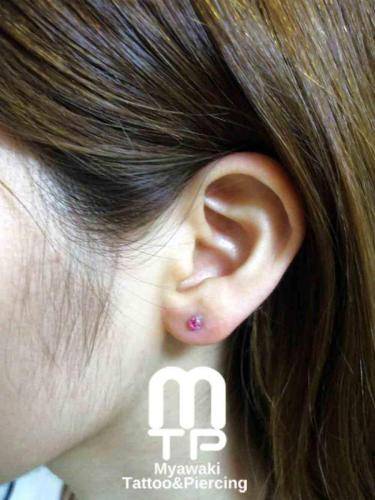 ピアスの部位及び名称：イヤーロブ